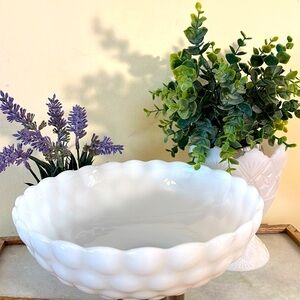 Elegant White Textured Bowl